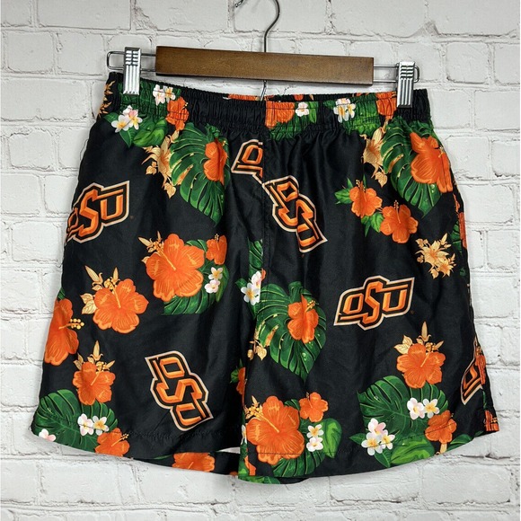 Other - Oklahoma State Cowboys OSU Mens Hawaiian print‎ swim trunks, sz M